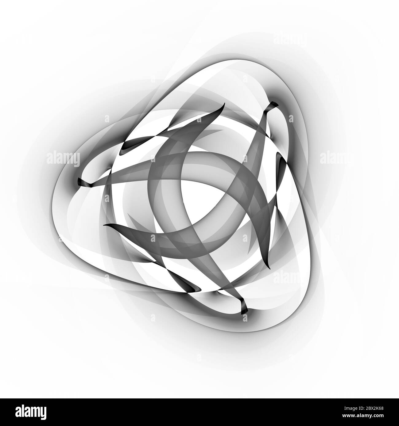 Résumé illustration monochrome fractale pour creative design Banque D'Images