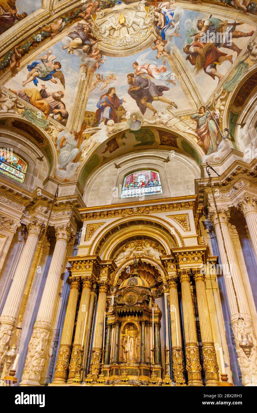 L'Italie, la Sicile, Syracuse, Ortigia classée au patrimoine mondial de l'UNESCO, la cathédrale El Duomo, la chapelle du Saint-Sacrement Banque D'Images