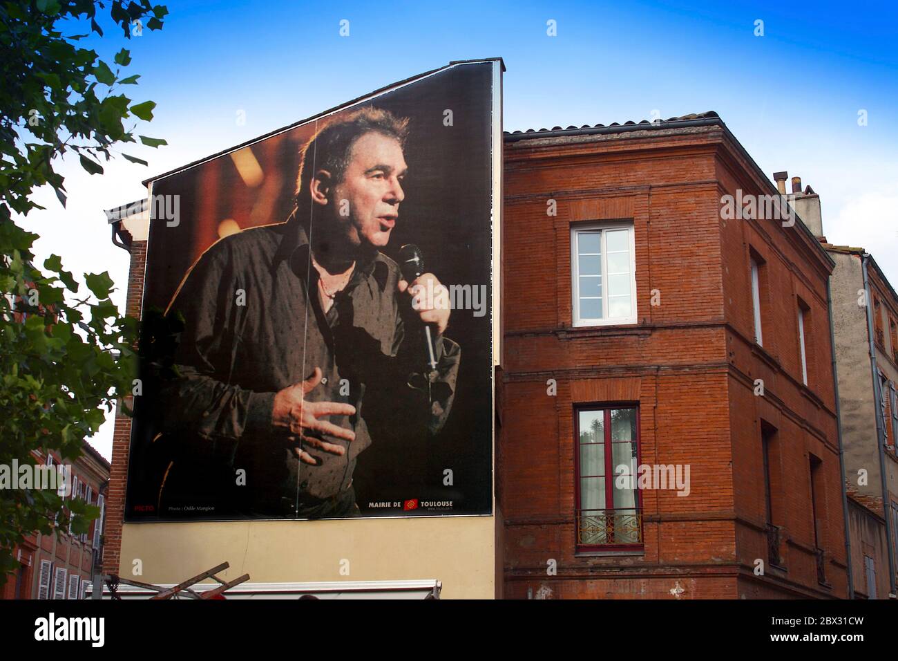 France, hauteGaronne (31), Toulouse, photo en fresque murale de Claude