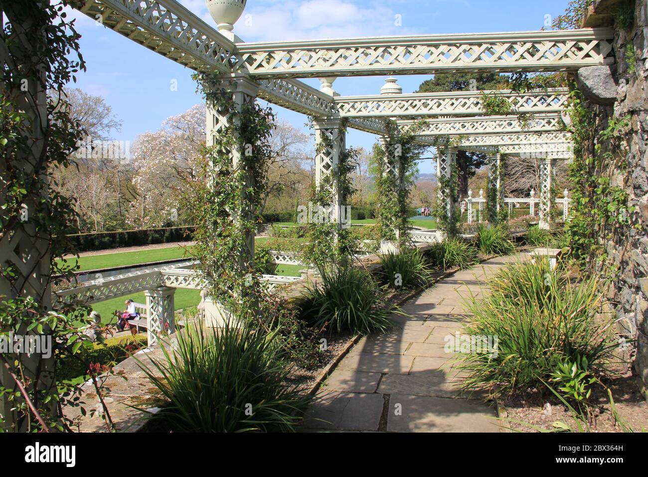 Bodnant Garden au pays de Galles, Royaume-Uni Banque D'Images