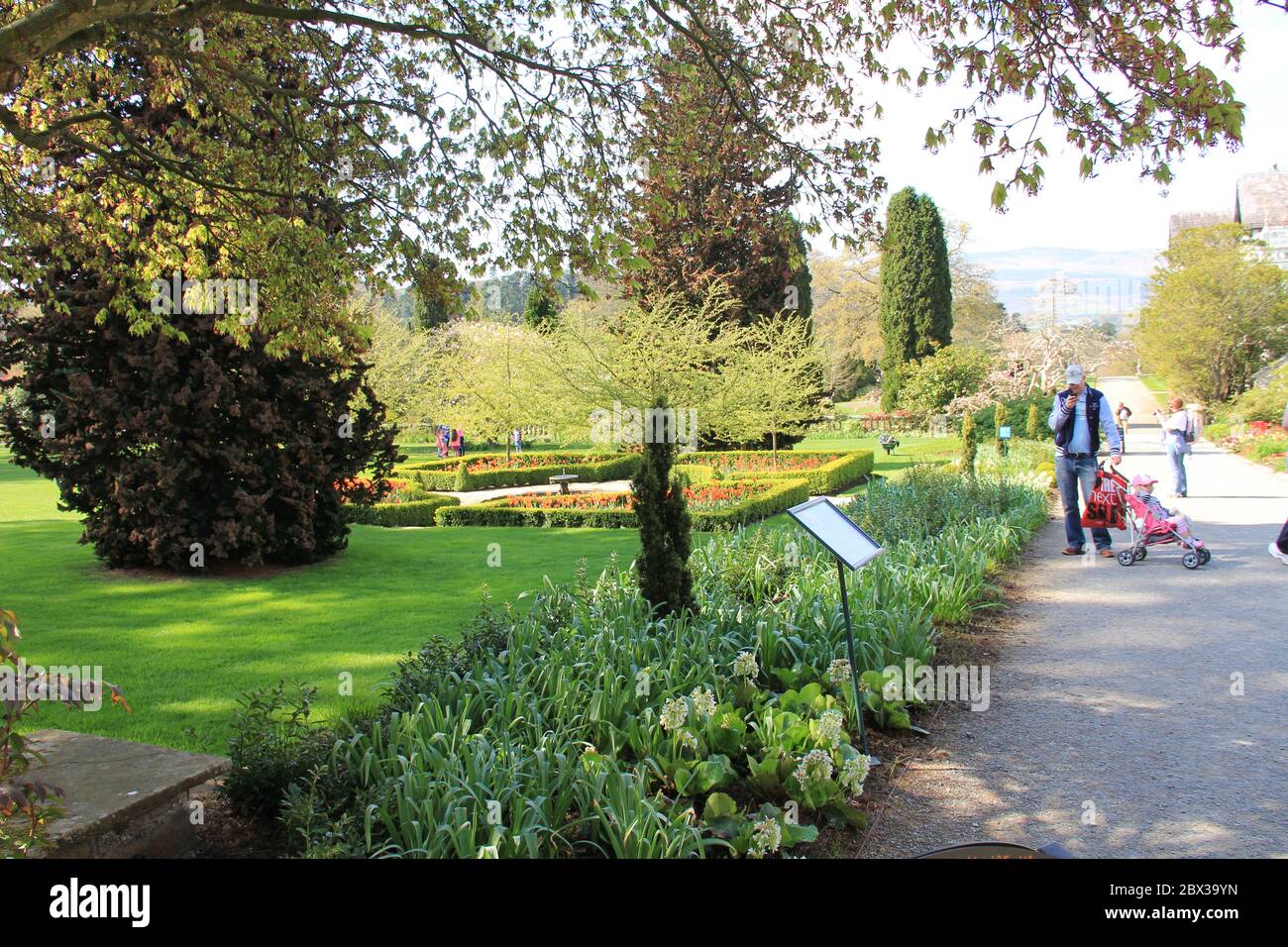 Bodnant Garden au pays de Galles, Royaume-Uni Banque D'Images