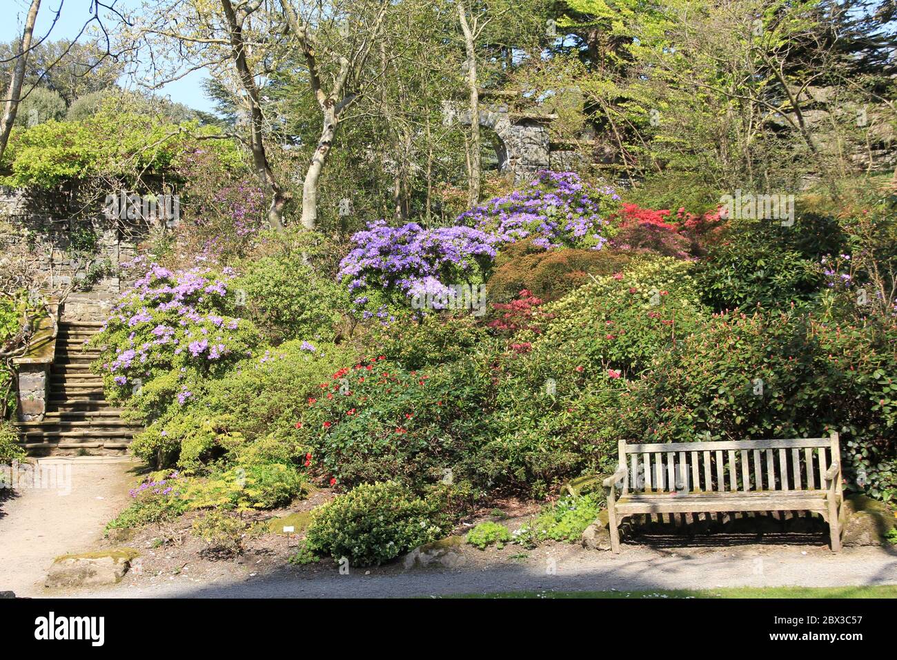 Bodnant Garden au pays de Galles, Royaume-Uni Banque D'Images