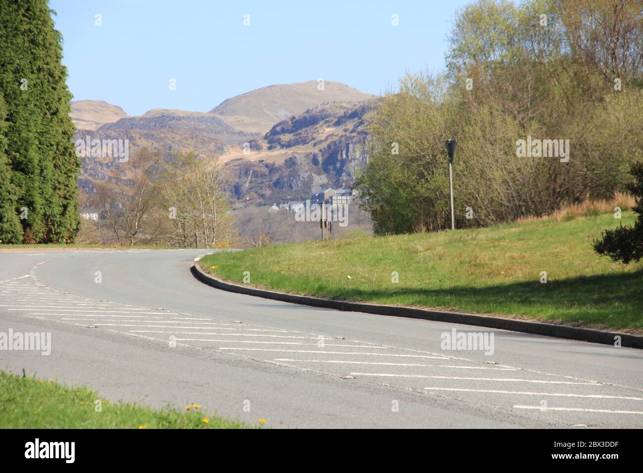 Les routes de la région du Nord-Galles Banque D'Images