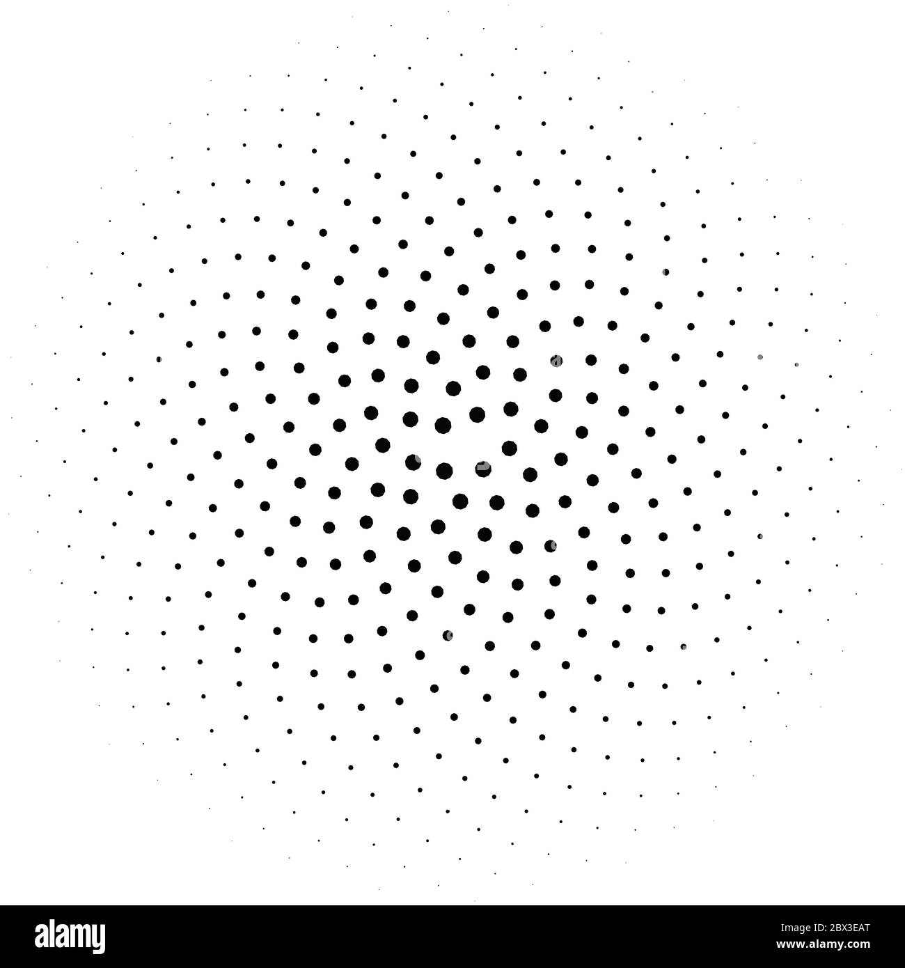 Illustration fractale abstraite monochrome pour un design créatif sur fond blanc Banque D'Images