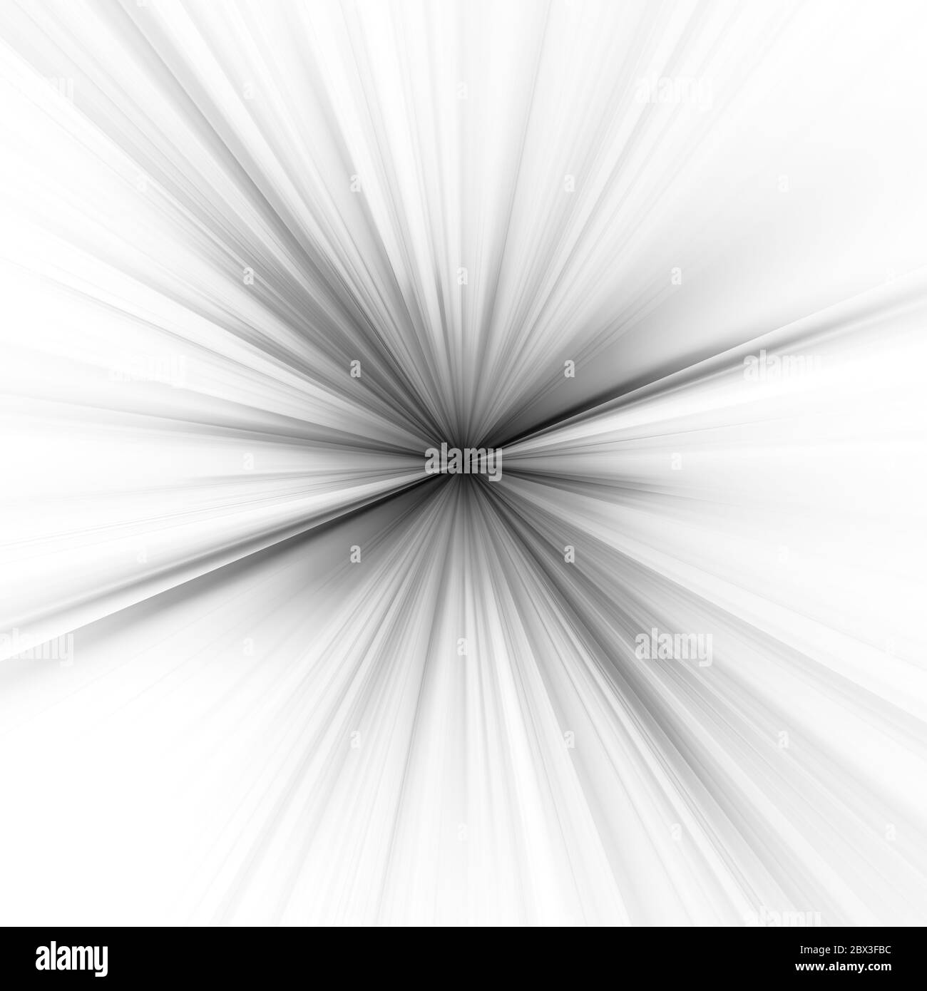 Illustration fractale abstraite monochrome pour un design créatif sur fond blanc Banque D'Images