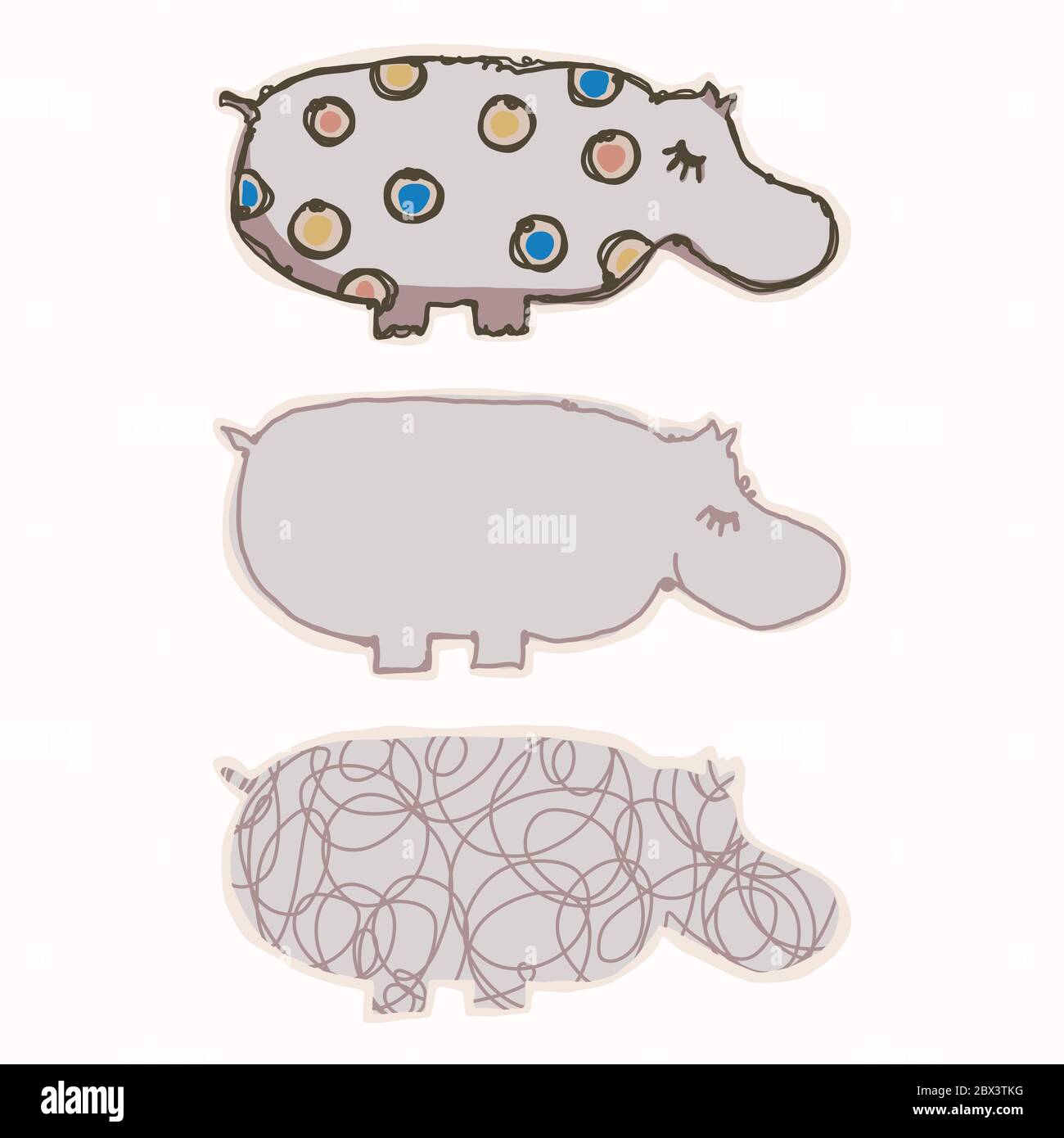 Jouet Dessin Anime Clip Hippo Art Safari Icone Animal Dessin A La Main Kawaii Kid Motif Illustration Doodle Plat Couleur Isole Bebe Bebe Et Enfant Image Vectorielle Stock Alamy