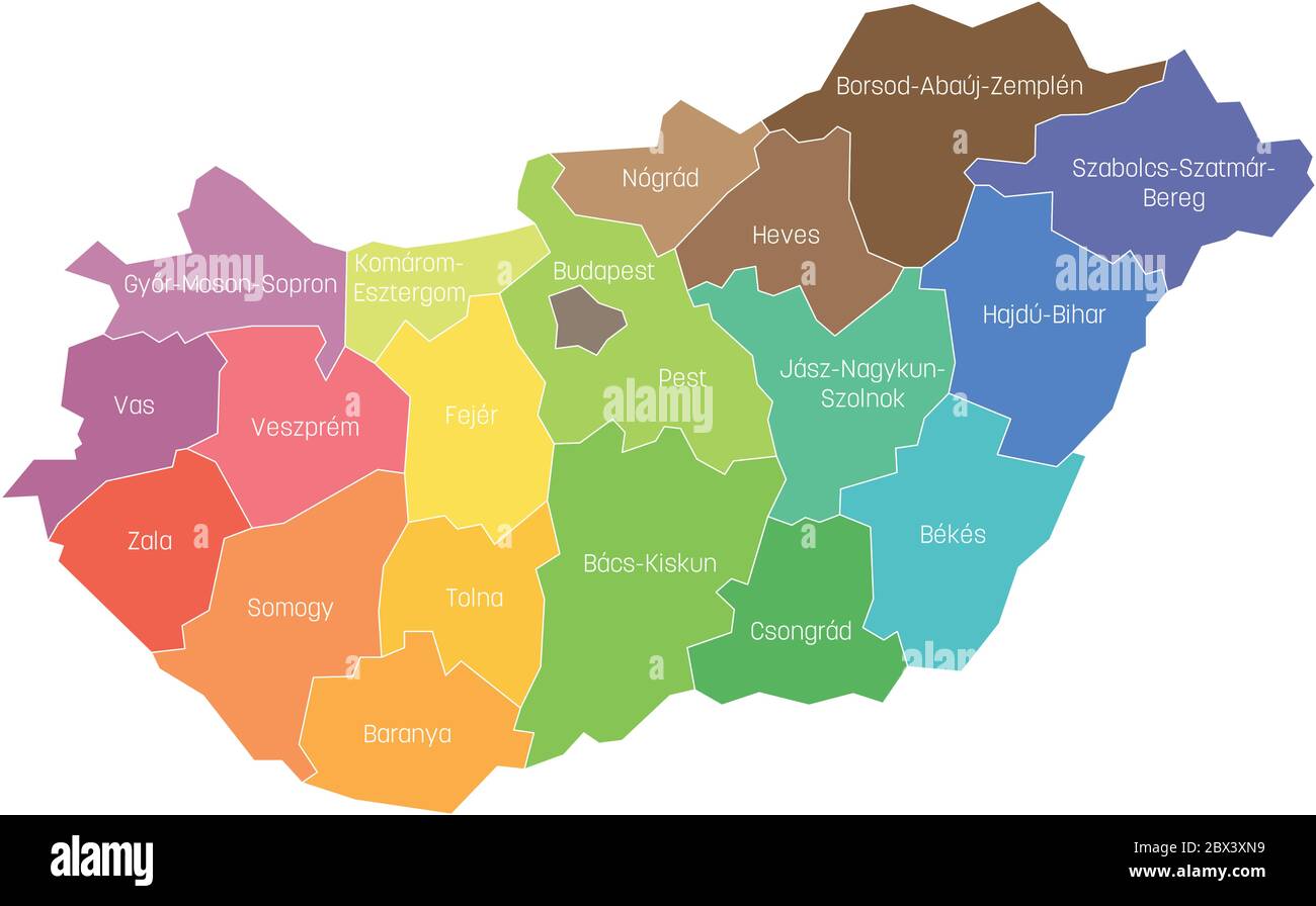 comt-s-de-hongrie-carte-des-divisions-administratives-r-gionales-des