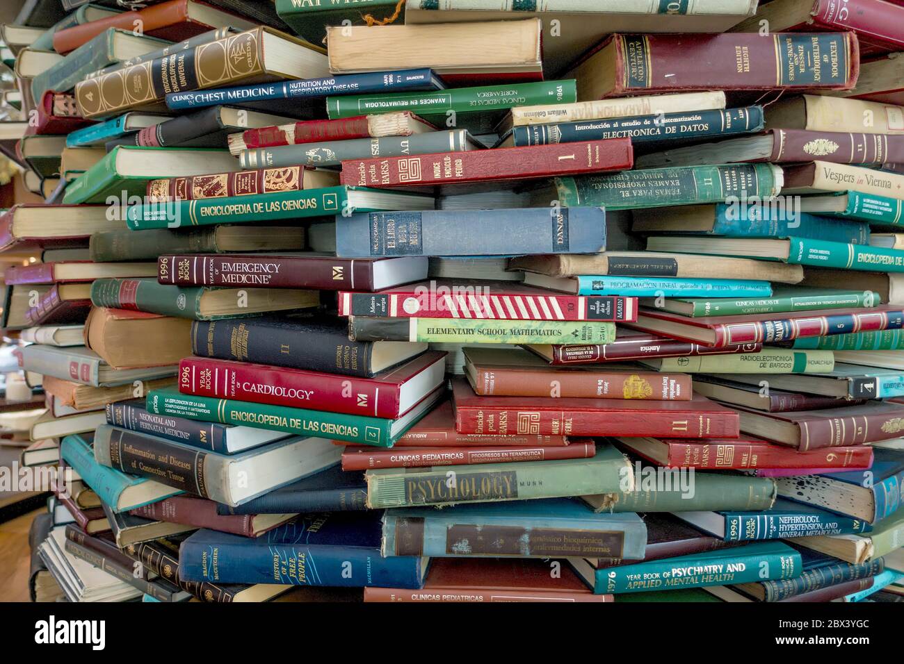 Pile de livres Banque D'Images