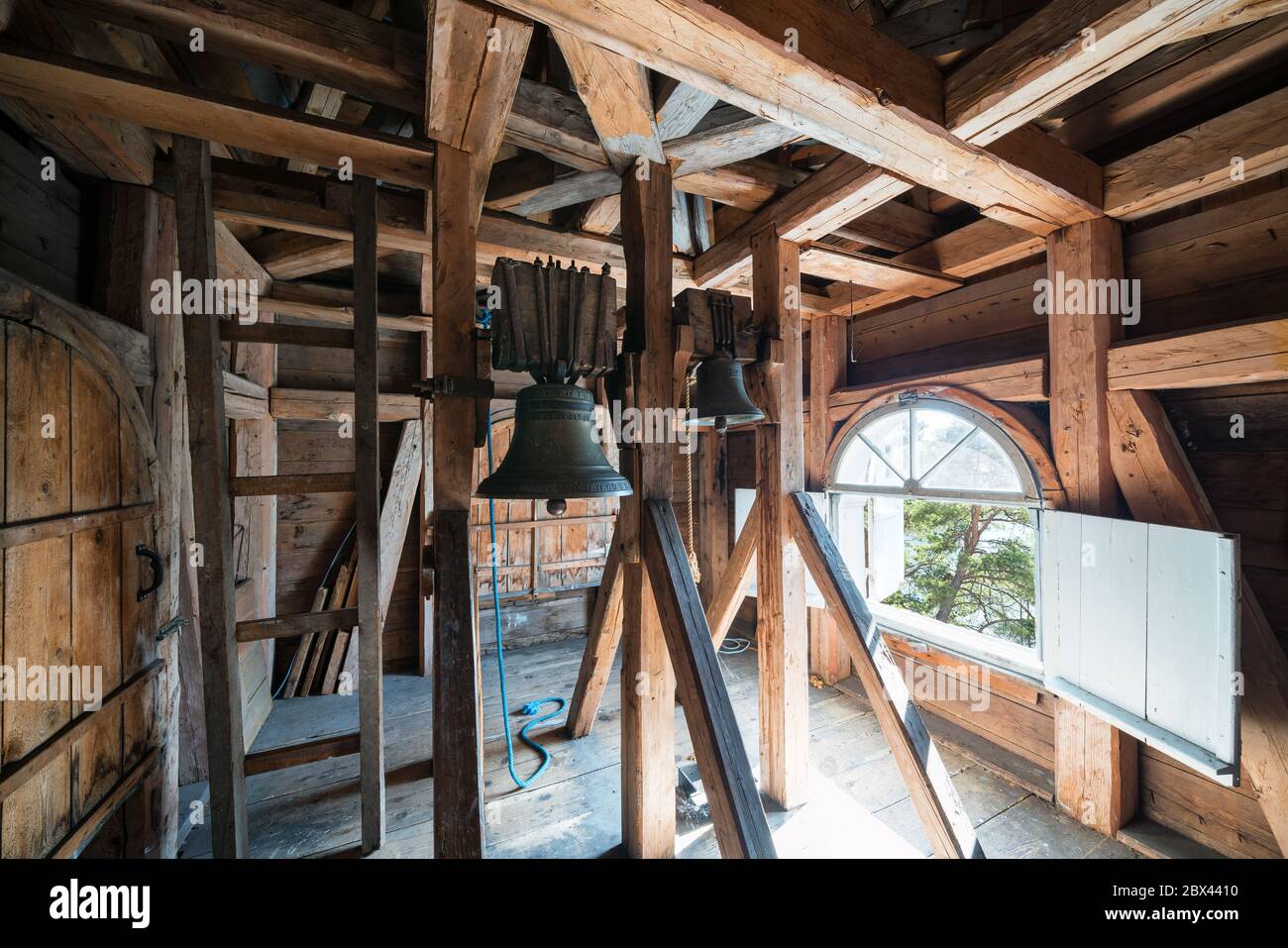 L'église Haapaari sur l'île Haapasaari, Kotka, Finlande Banque D'Images