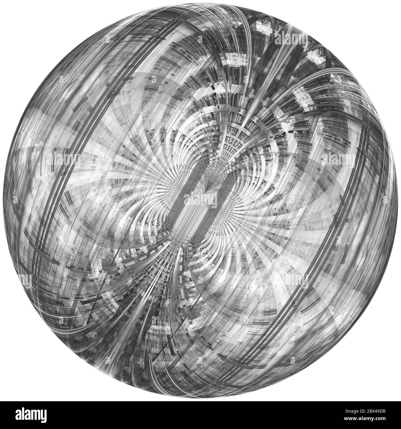 L'illustration fractale abstraite pour le design créatif ressemble à la structure technologique moderne de la ville Banque D'Images