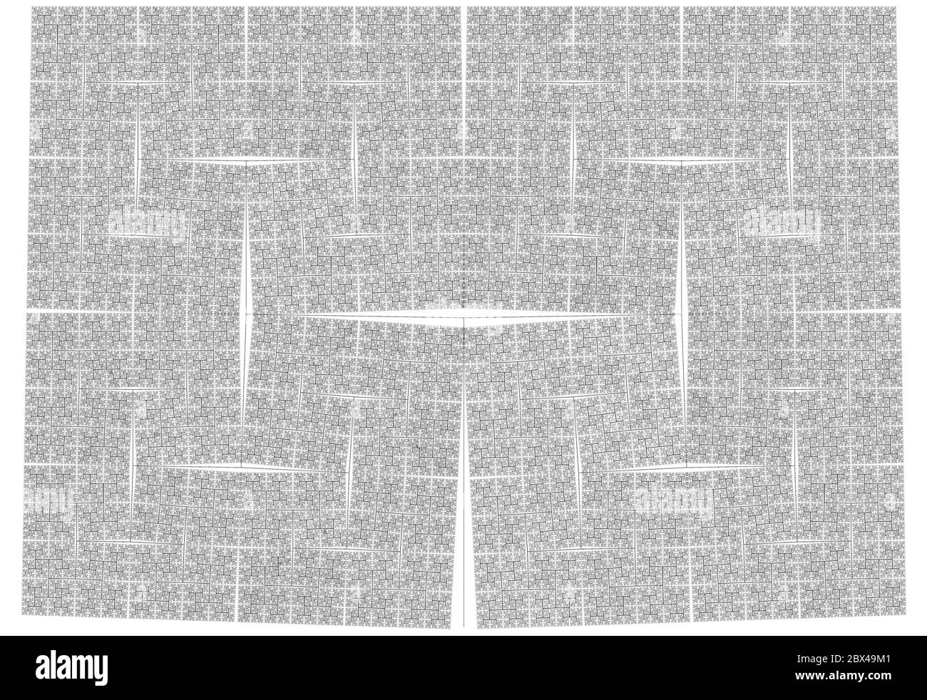L'illustration fractale abstraite pour un design créatif ressemble à de petits détails ornés Banque D'Images