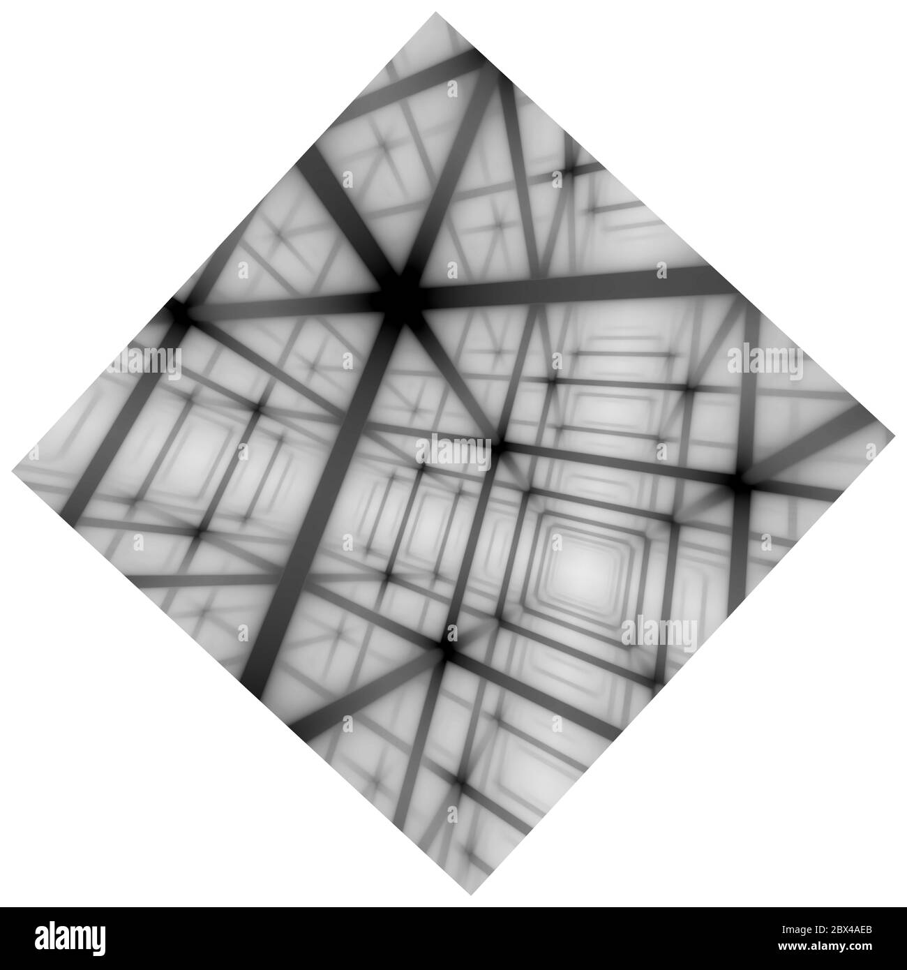 L'illustration fractale abstraite pour le design créatif ressemble à la structure technologique moderne de la ville Banque D'Images