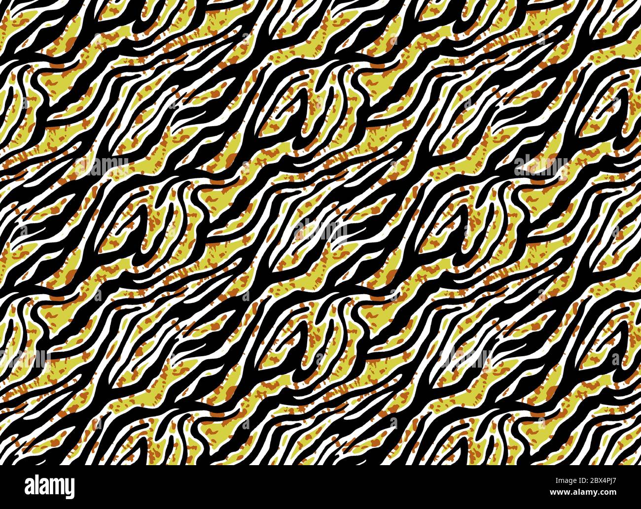 Sans couture main dessin abstrait Watercolor léopard peau de Cheetah Vector motif teinture dégradé arrière-plan Banque D'Images