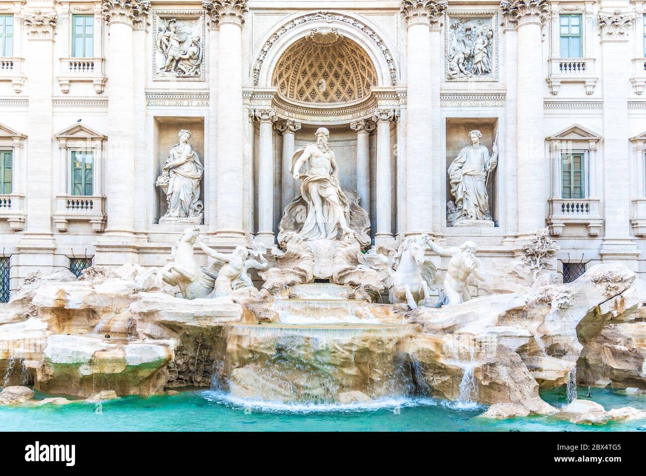 Fontaine de Trevi, italienne : Fontaine de Trevi à Rome, Italie Banque D'Images