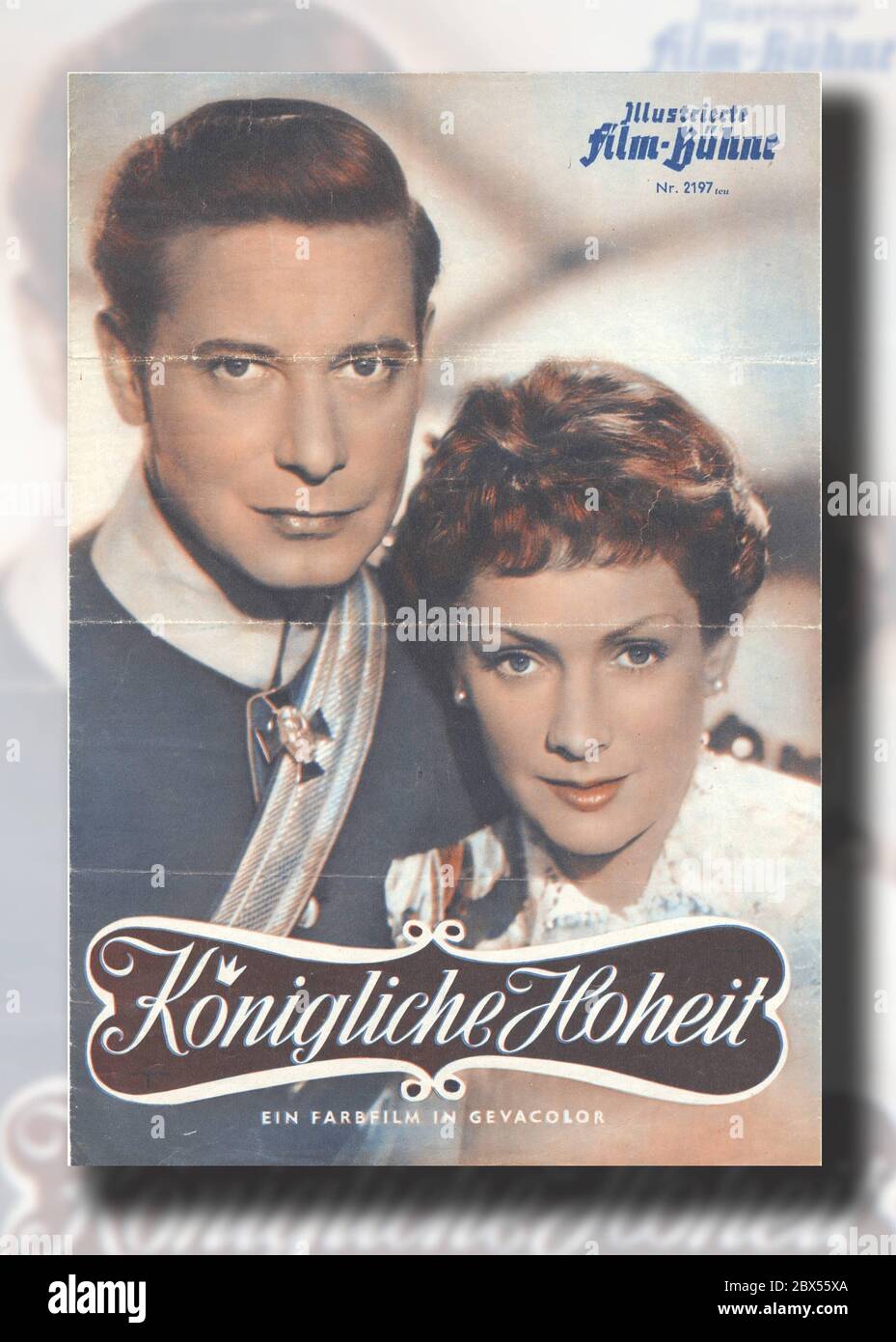 Ruth Leuwerik et Dieter Borsche dans le film 'son Altesse Royale', 1953 Banque D'Images