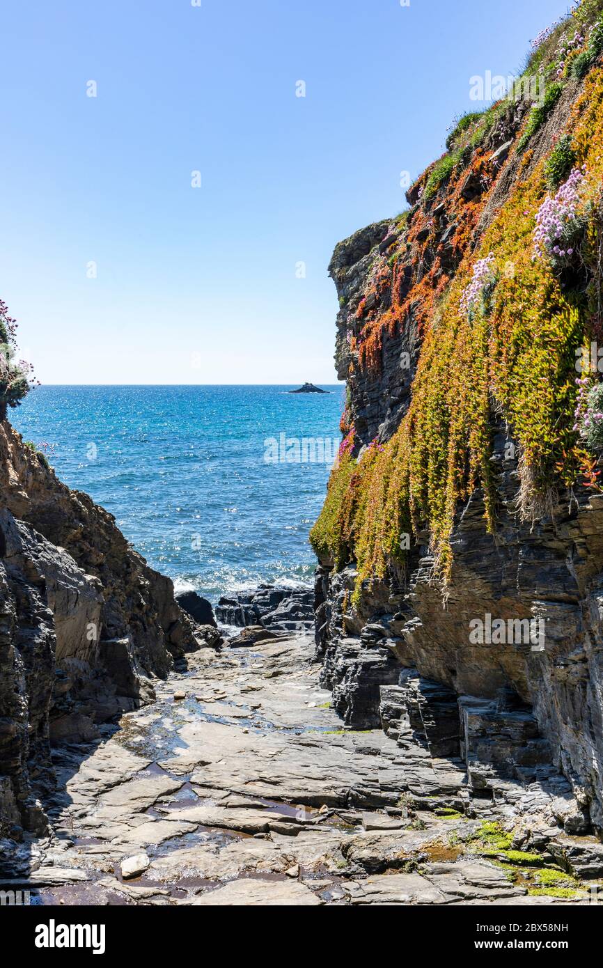 Les passeurs cachés s'enlisent sur les sables de Kennegy que le célèbre contrebandier John carter (alias King of Prussia) a creusé pour avoir fait la contrebande à terre Banque D'Images