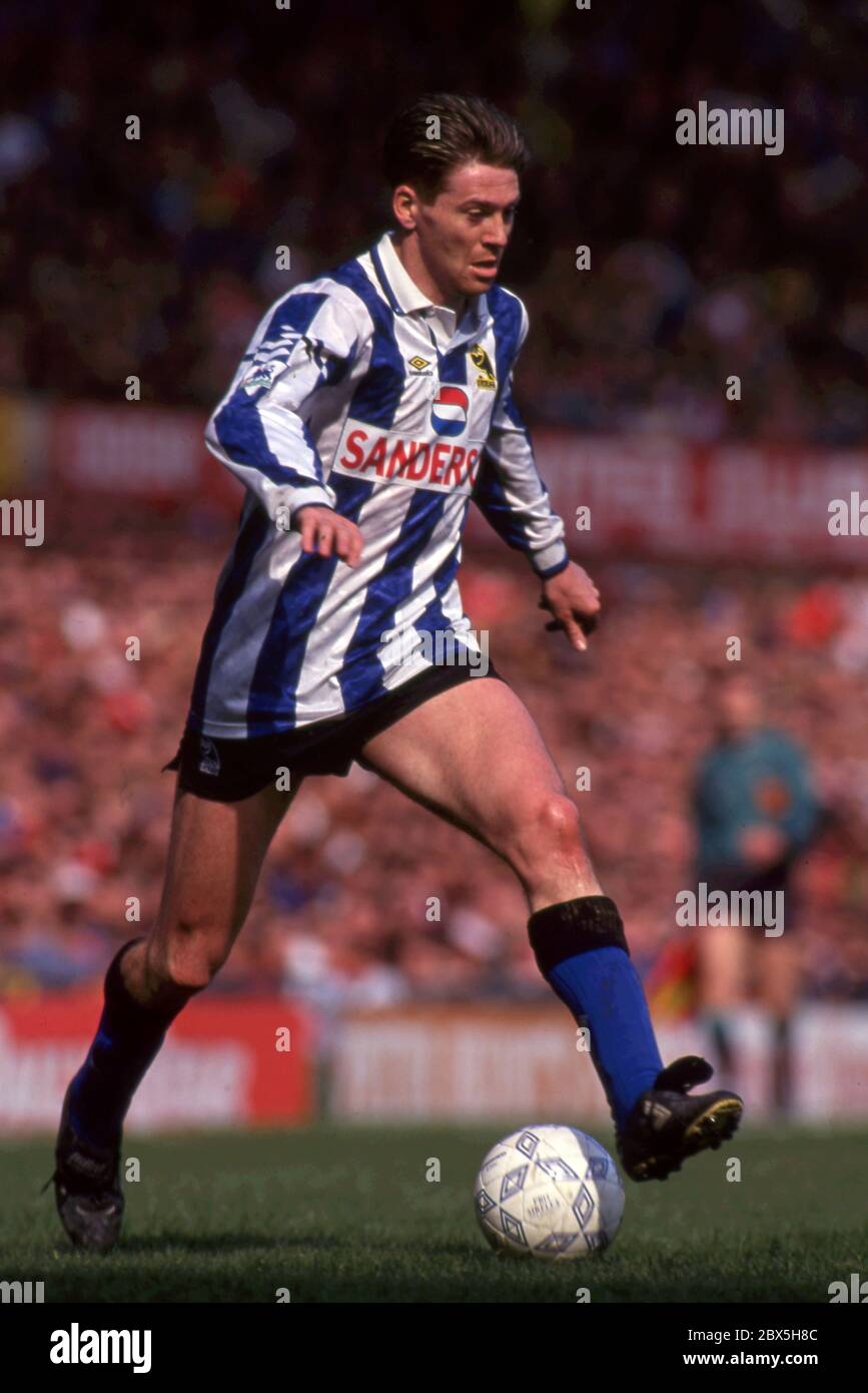 Football Chris Waddle - Sheffield mercredi 1993 Banque D'Images