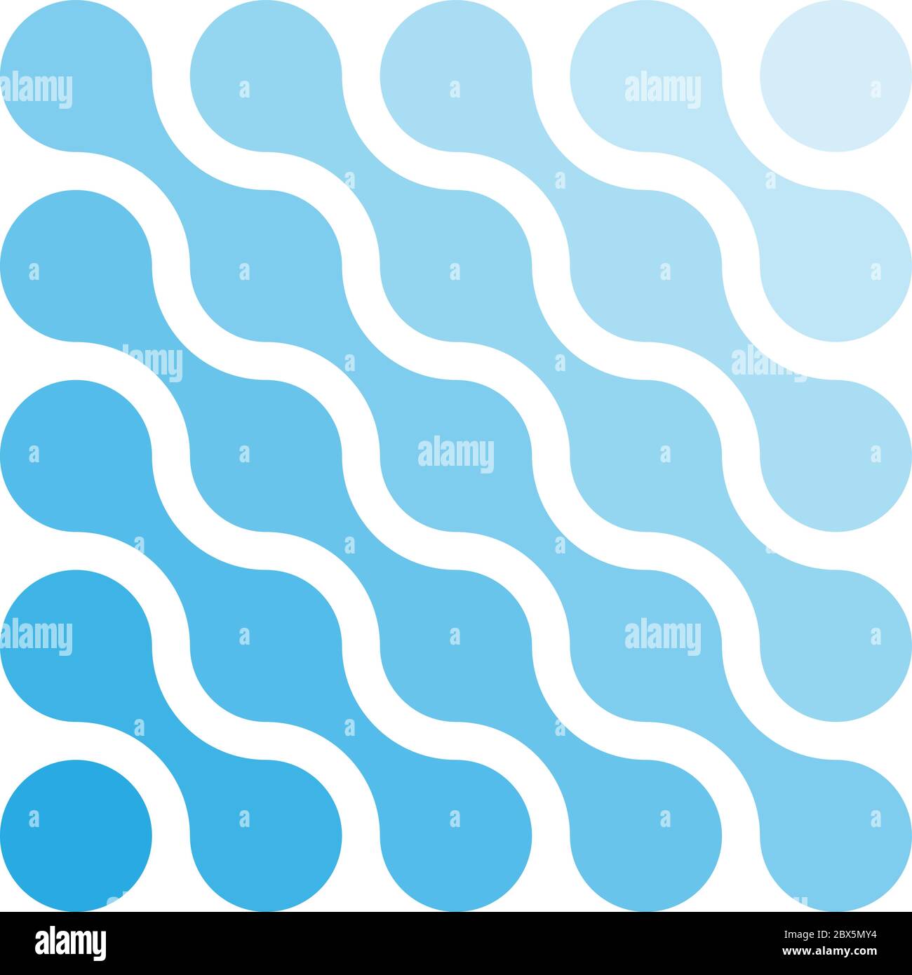 Points connectés en forme de losange et tons de bleu. Concept de thème de l'eau. Elément de conception abstrait. Illustration vectorielle. Illustration de Vecteur
