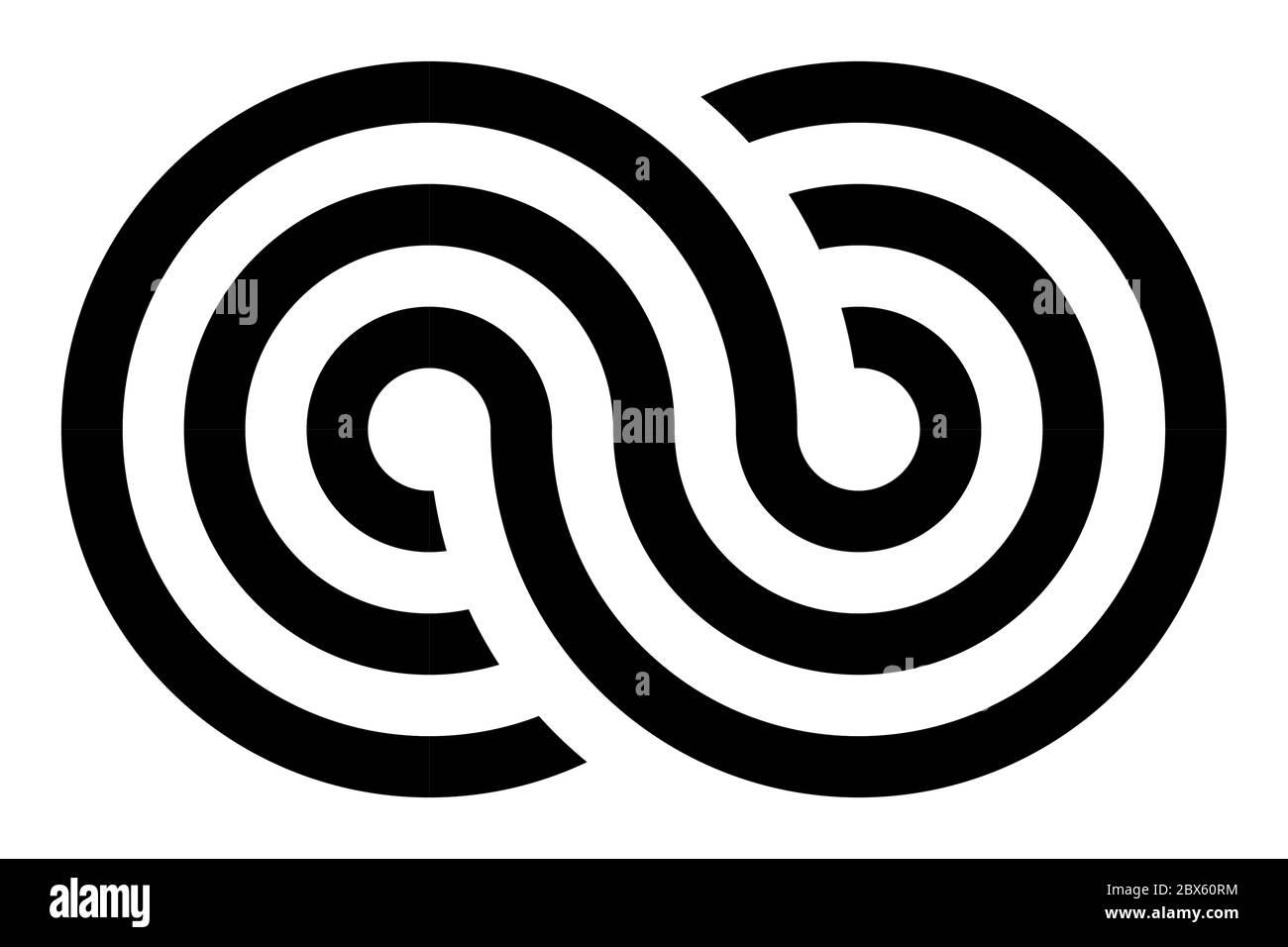Icône symbole infini. Représentant le concept de choses infinies, illimitées et sans fin. Élément de conception vectoriel simple à lignes multiples sur fond blanc. Illustration de Vecteur Icône symbole infini. Représentant le concept de choses infinies, illimitées et sans fin. Élément de conception vectoriel simple à lignes multiples sur fond blanc. Illustration de Vecteur