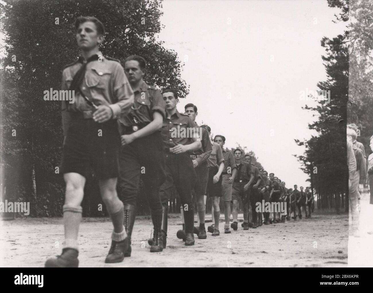 HJ camp d'été Heinrich Hoffmann photographies 1933 photographe officiel d'Adolf Hitler, et un politicien et éditeur nazi, qui était un membre du cercle intime d'Hitler. Banque D'Images