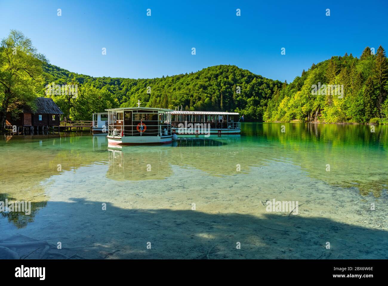 Parc national des lacs de Plitvice, Croatie Banque D'Images