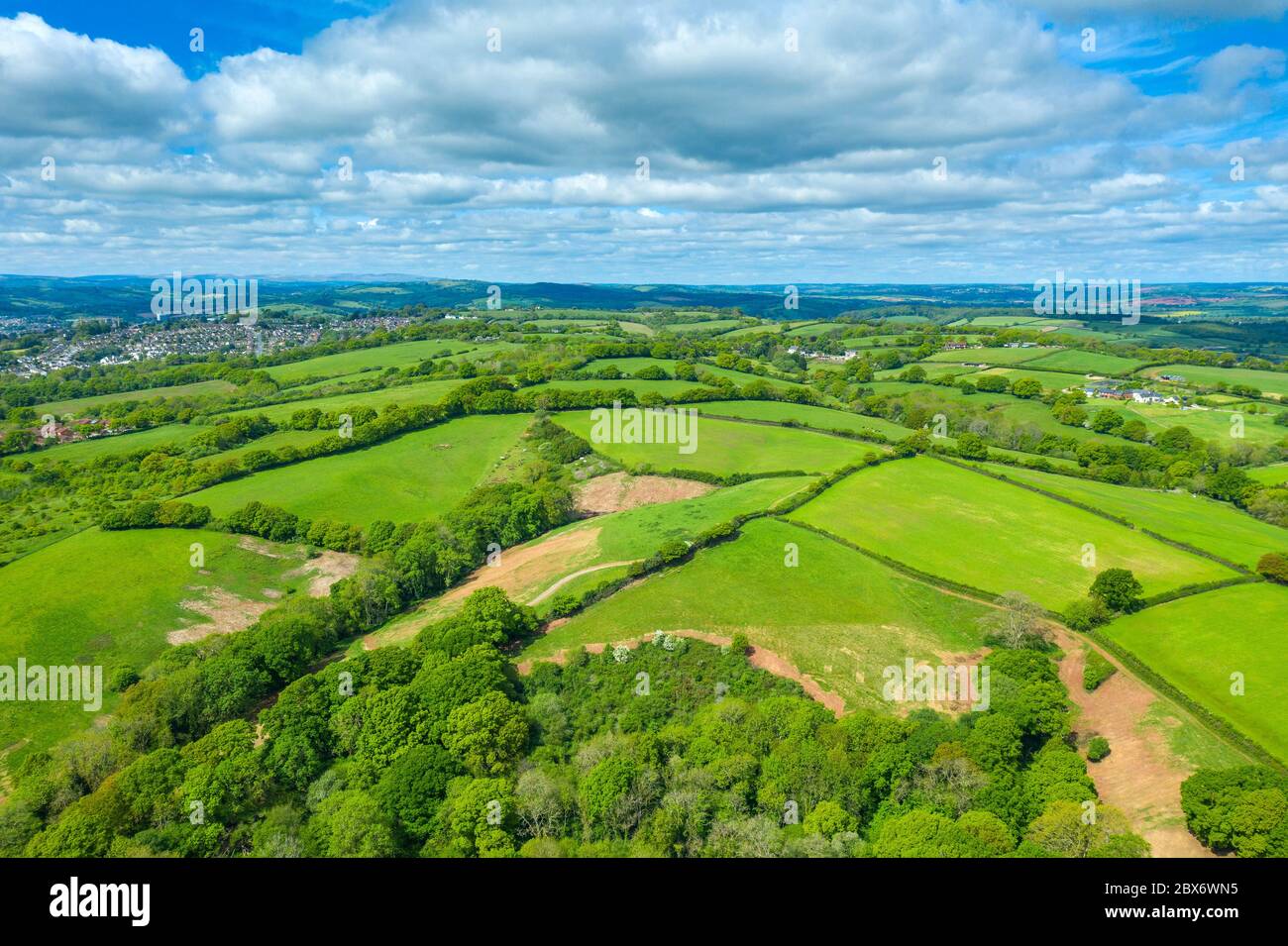 Spreeng dans le Devon vu au-dessus de Beacon Hill près d'Exeter, Devon, Angleterre, Royaume-Uni, Europe Banque D'Images