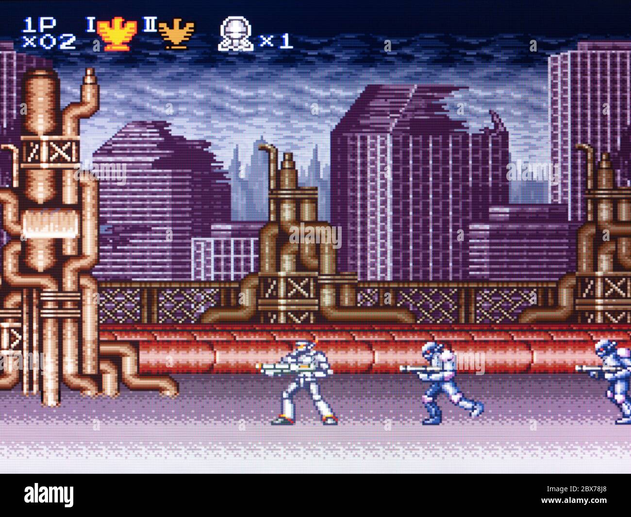 Super Probotector Alien Rebels - SNES Super Nintendo - usage éditorial seulement Banque D'Images