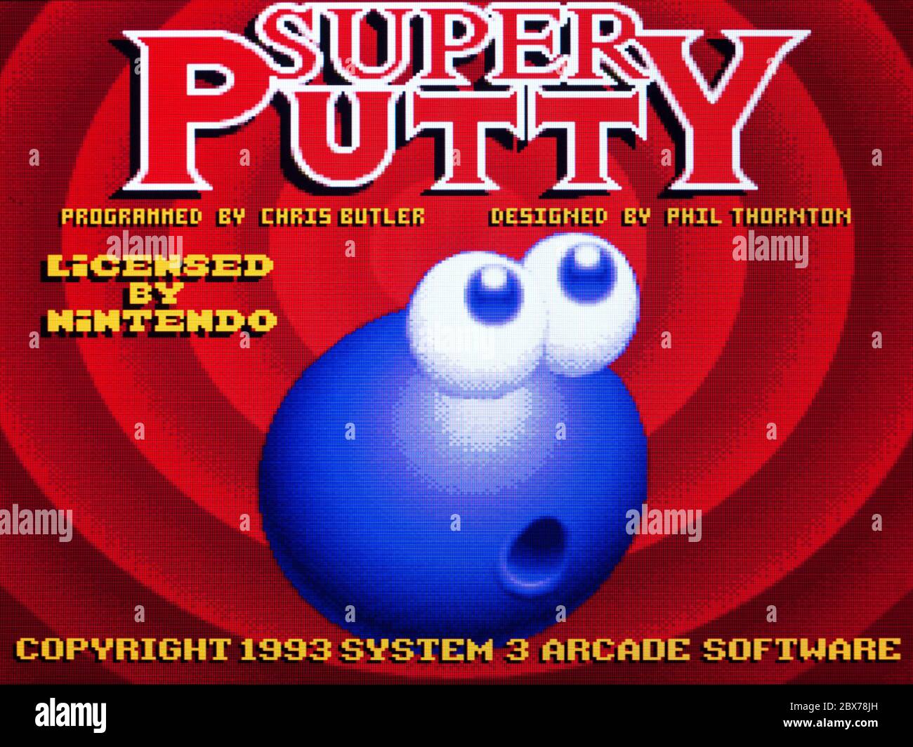 Super Putty - SNES Super Nintendo - usage éditorial seulement Banque D'Images
