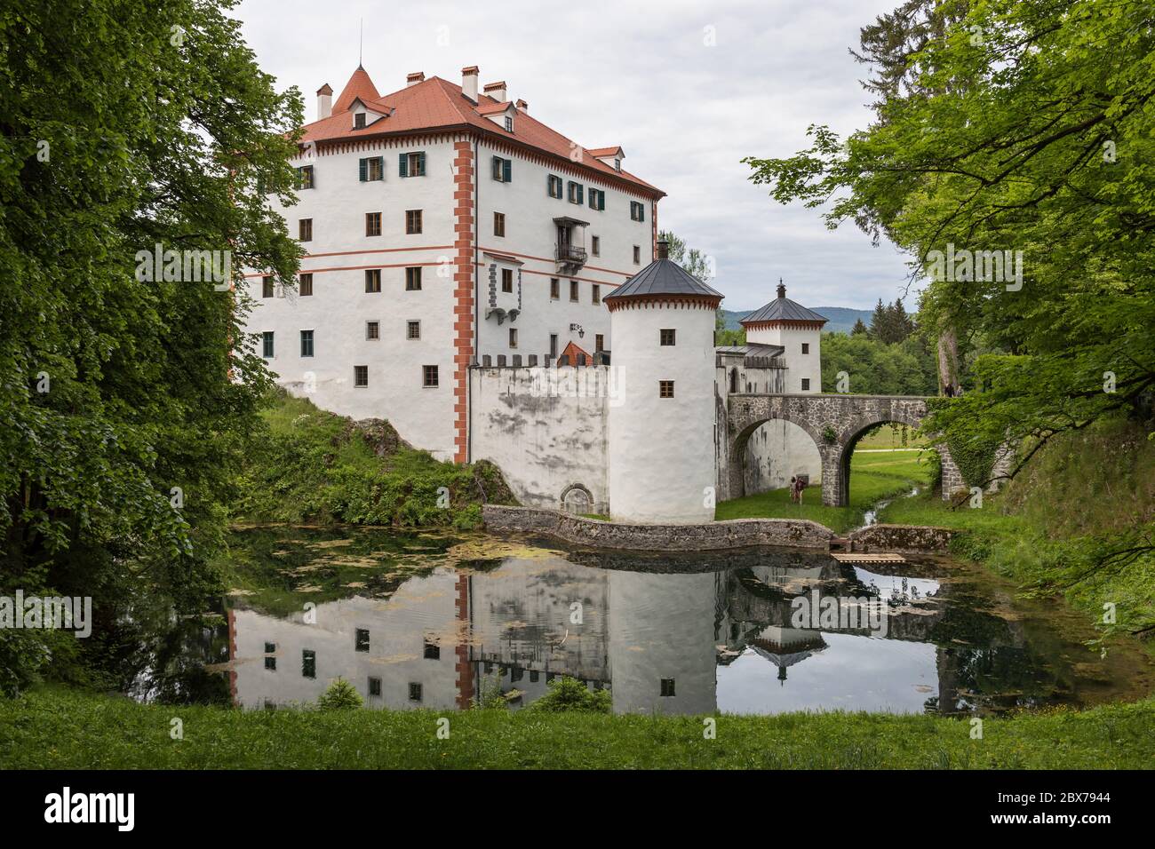 Château de Sneznik à Loska dolina, Slovénie Banque D'Images