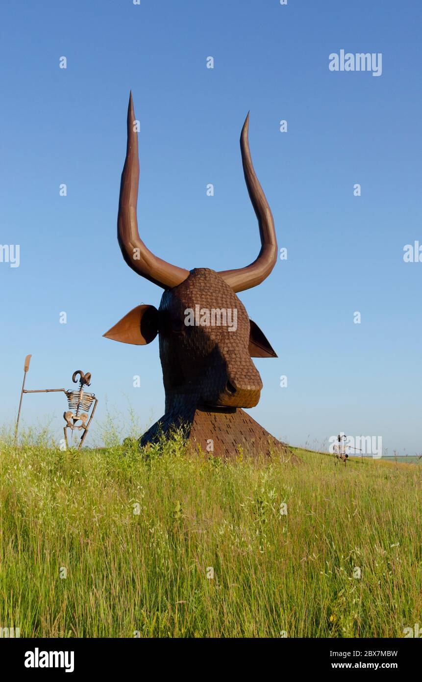 Porter Sculpture Park, Montrose, Dakota du Sud, États-Unis Banque D'Images