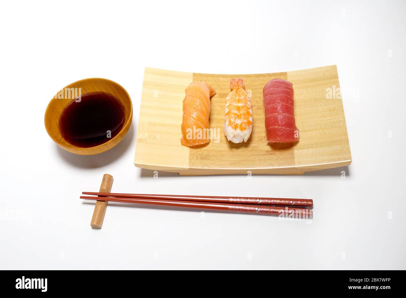 Assiette de sushi Banque D'Images