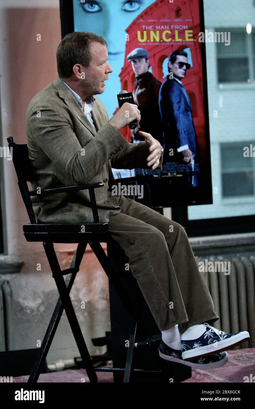 New York, NY, États-Unis. 11 août 2015. Le cinéaste Guy Ritchie à la série de conférenciers de la construction: Discussion du nouveau film 'Man from U.N.C.L.E.' à BUILD Studio. Crédit : Steve Mack/Alay Banque D'Images