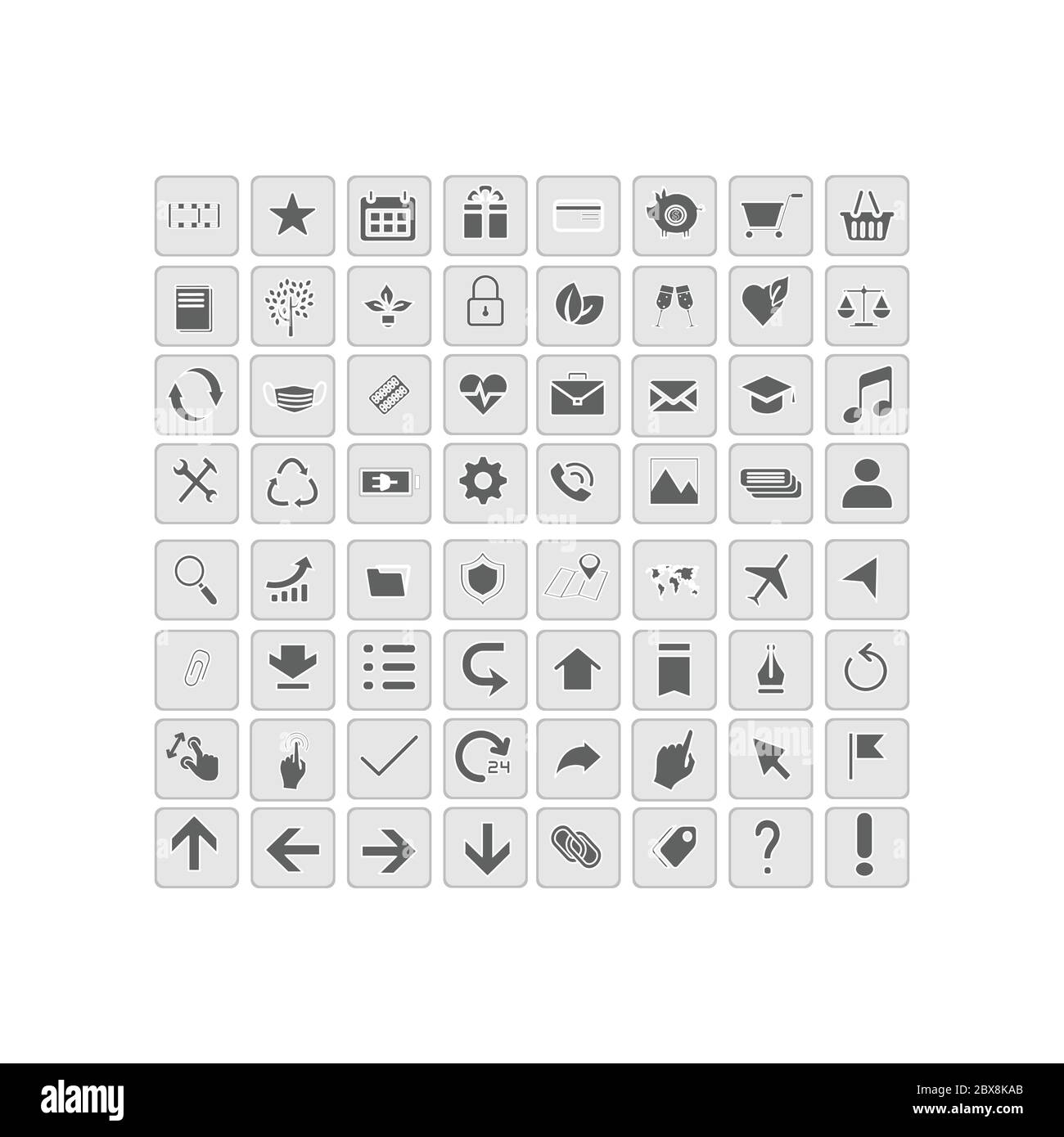 Icônes universelles. Série SIMPLUS. Icônes simples multimédia définies Illustration de Vecteur
