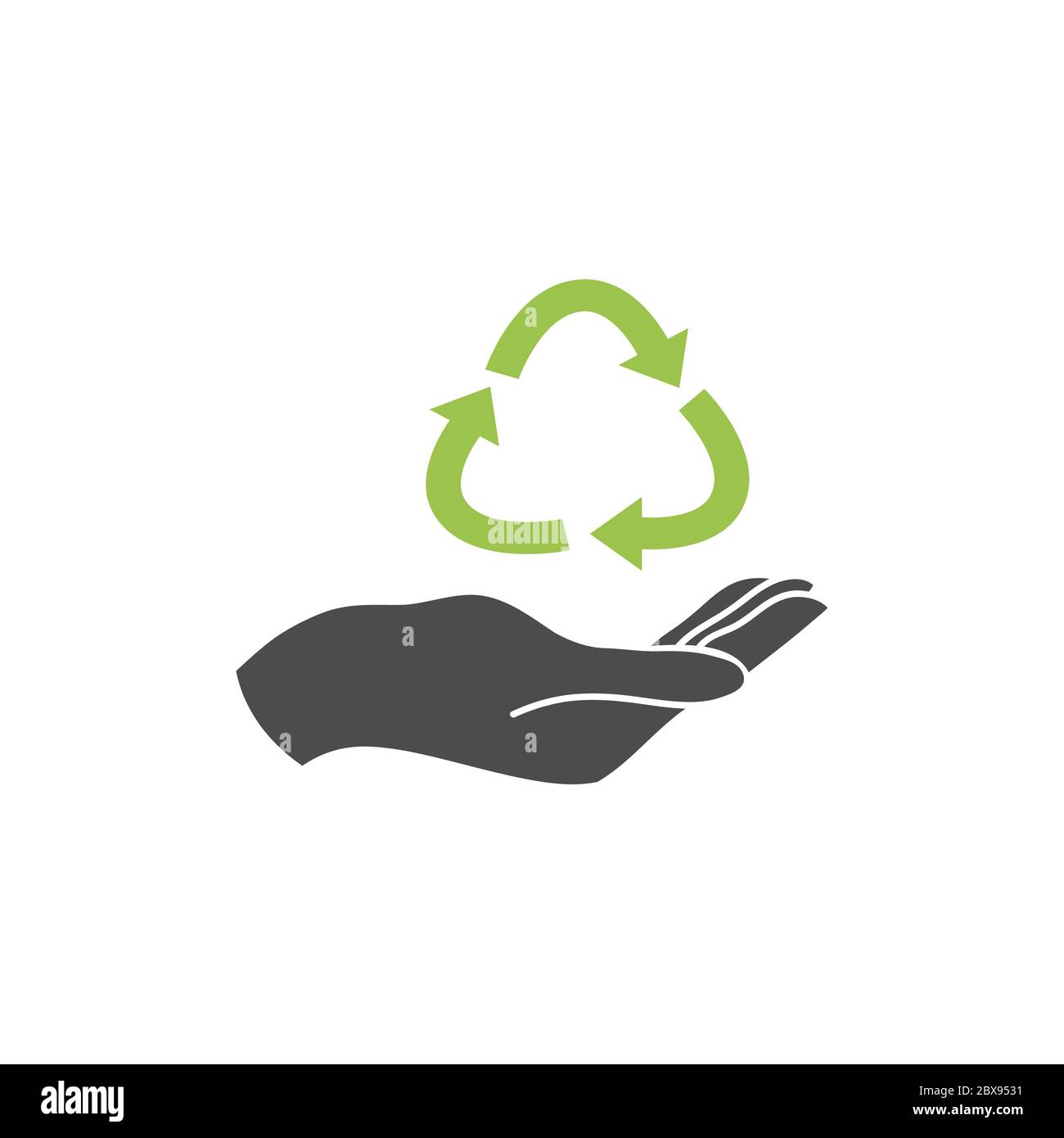 Recyclez les icônes vectorielles plates icône vectorielle plates isolées sur fond blanc. Illustration de Vecteur
