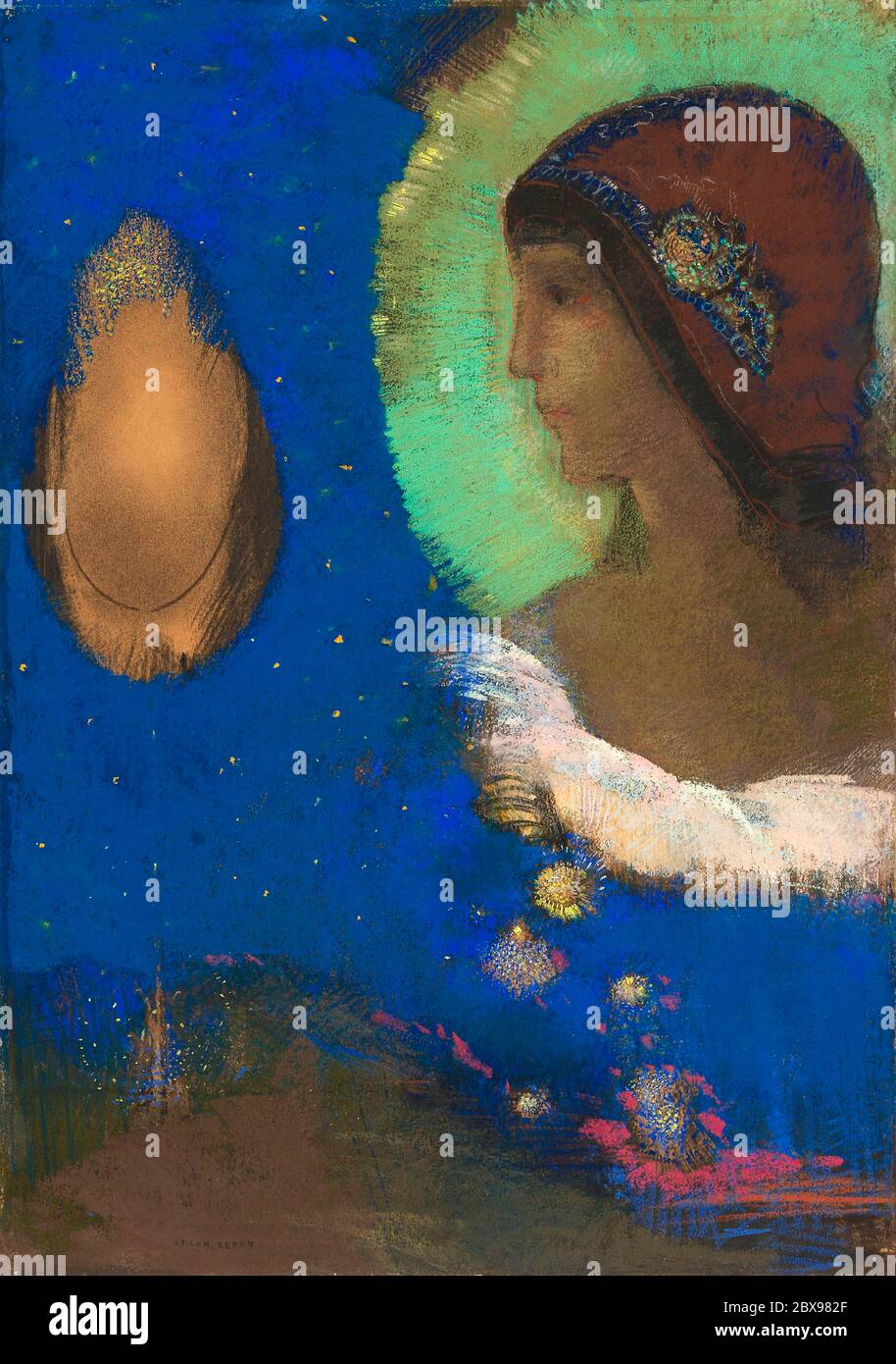 SITA (1893) par Odilon Redon. Original de l'Art Institute de Chicago. Banque D'Images