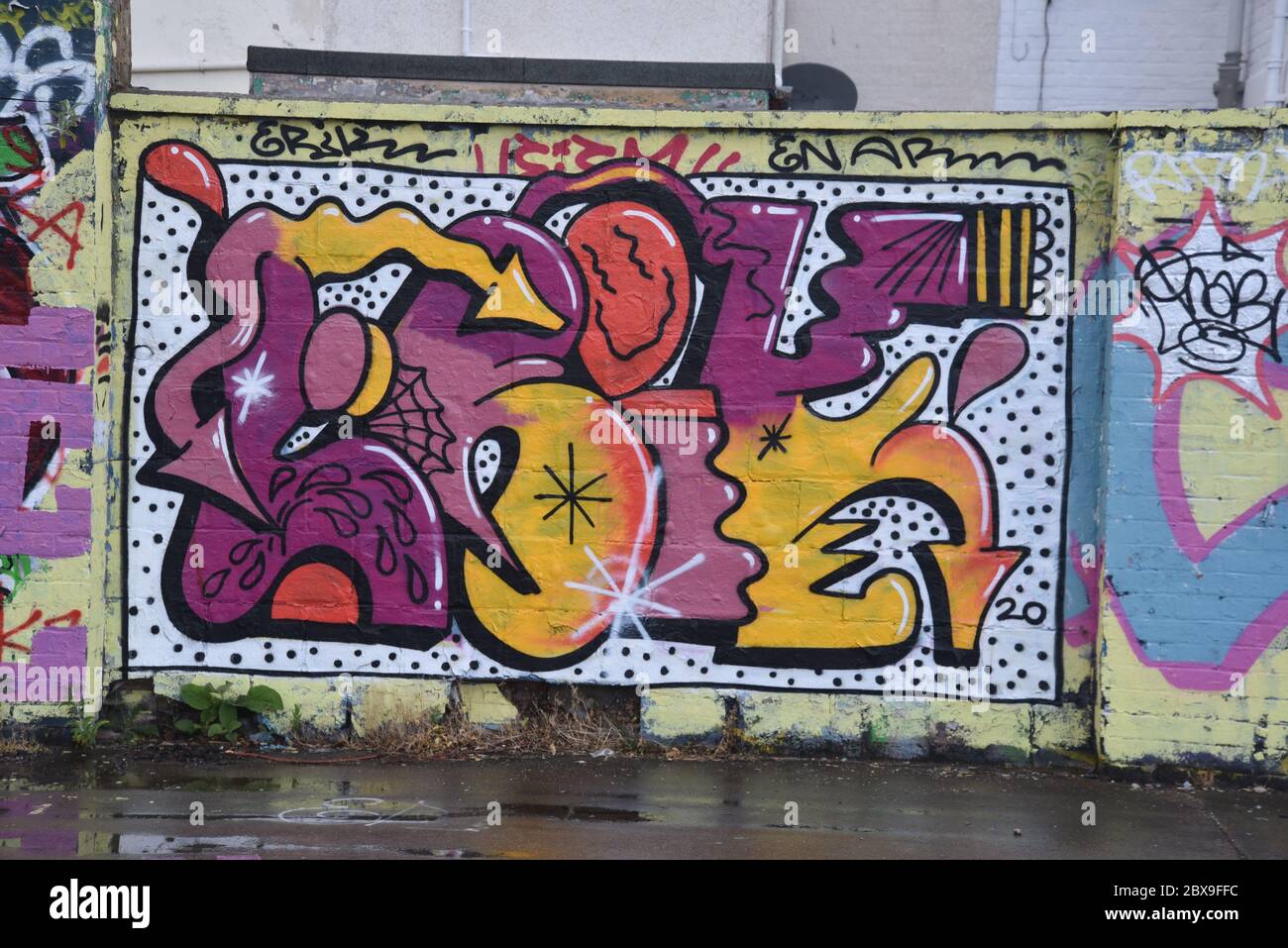 Graffiti à Norwich Banque D'Images