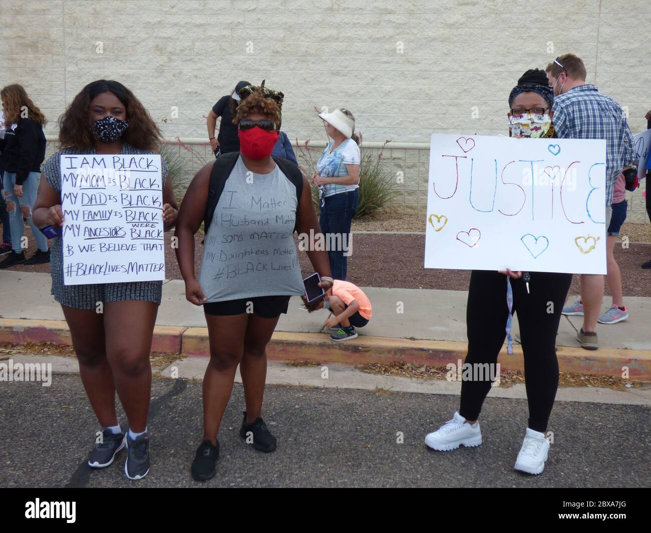 Black Lives Matter Protest, 5 juin 2020, Sierra Vista, Arizona, États-Unis Banque D'Images