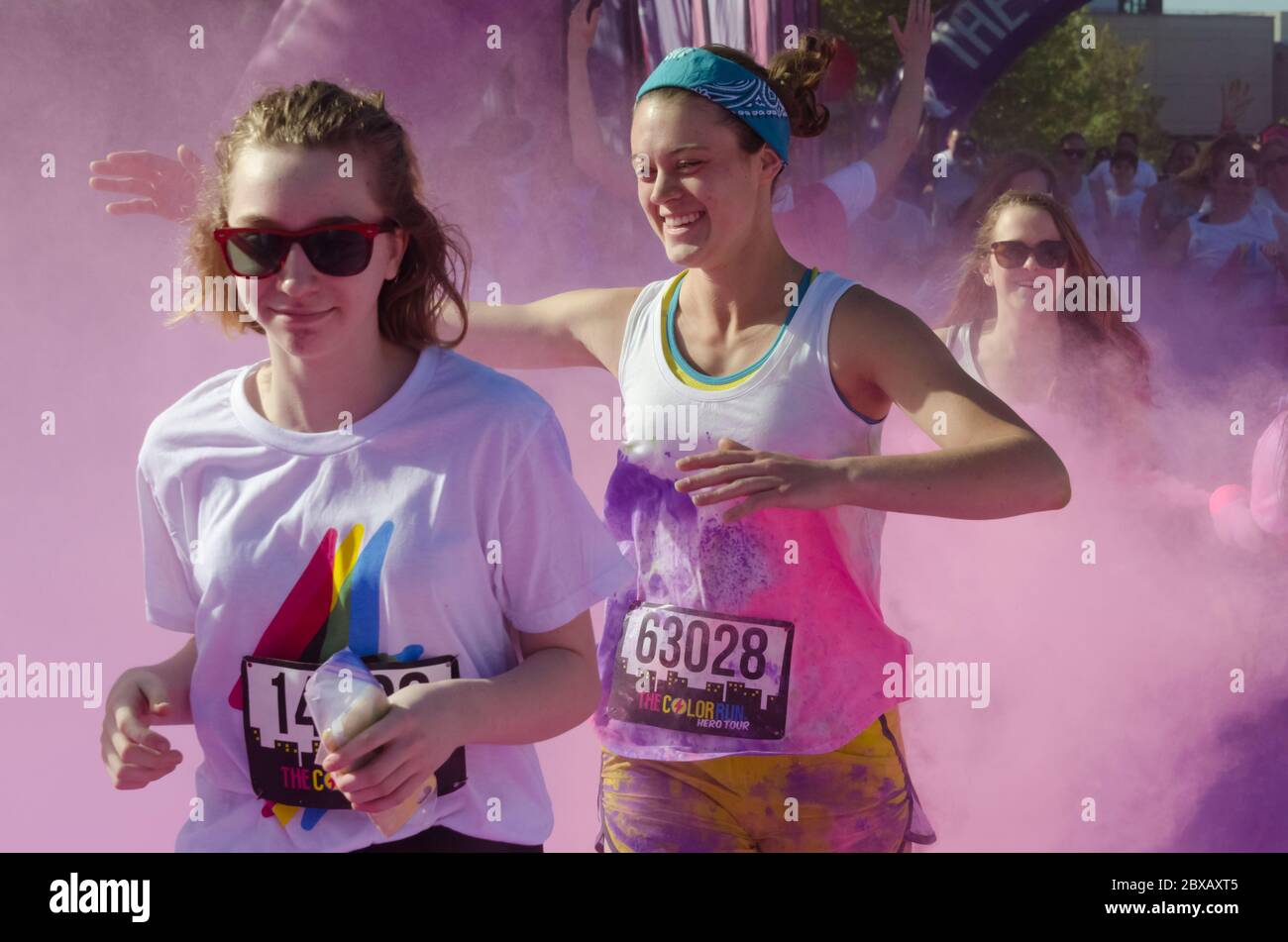 Images de The Color Run, à Seattle, Washington, États-Unis Banque D'Images