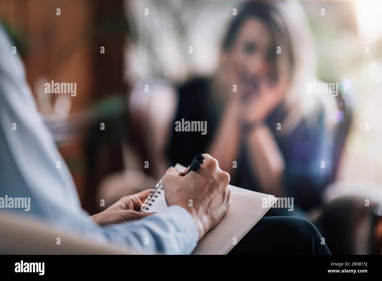 Séance de thérapie de psychologie Banque D'Images