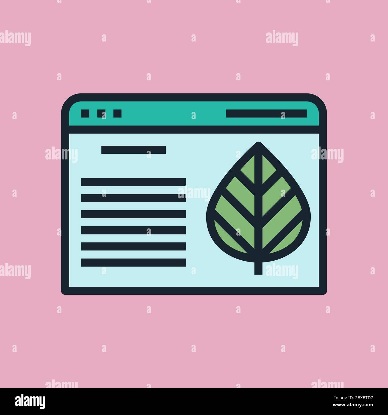 Contenu permanent. Illustration du concept de marketing numérique, bannière de style linéaire à conception plate. Utilisation pour les bulletins d'information, en-têtes, posts de blog, impression par e-mail Illustration de Vecteur