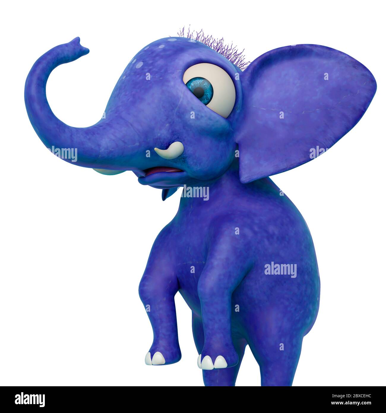 Dessin Anime De Bebe Elephant Debout De Pres Dans Un Fond Blanc Vue Laterale Ce Dessin Anime Elephant Doux Dans Le Chemin De Coupure Est Tres Utile Pour Le Dessin Graphique Photo