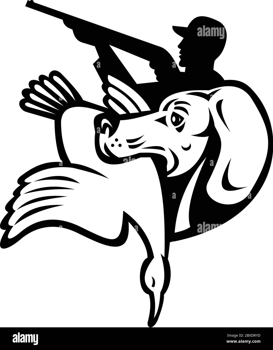 Illustration d'un chien de retriever avec