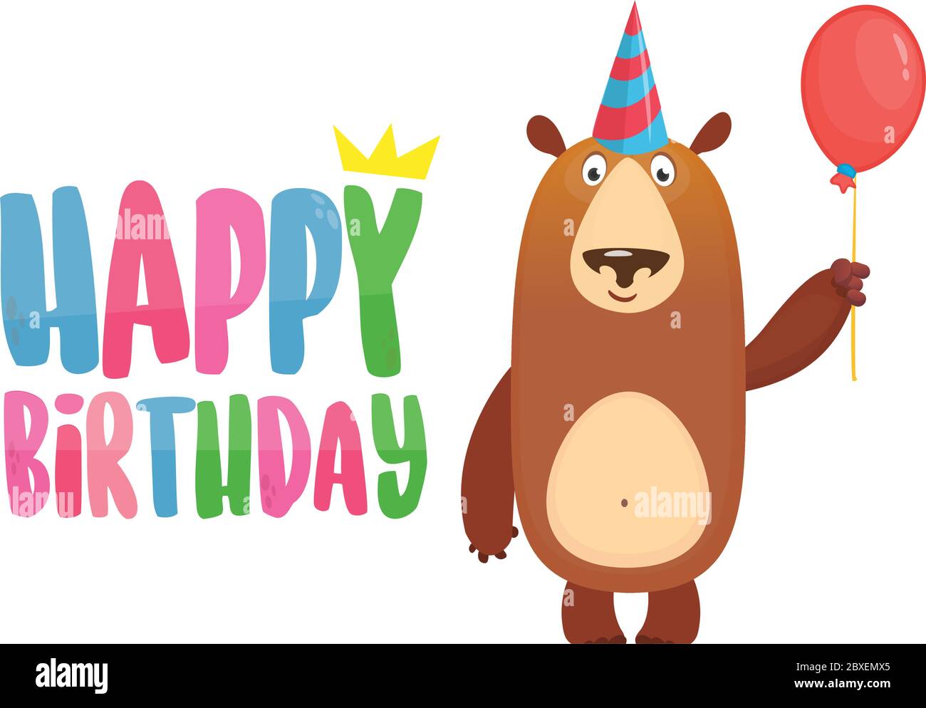 Dessin Anime Drole Ours Tenant Ballon Rouge Illustration De L Inscription Joyeux Anniversaire Image Vectorielle Stock Alamy Dessin Anime Drole Ours Tenant Ballon Rouge Illustration De L Inscription Joyeux Anniversaire Image Vectorielle Stock Alamy