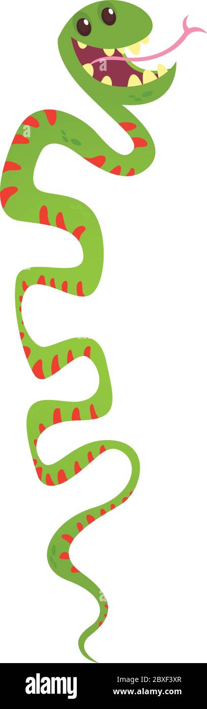 Illustration De Dessin Anime De Serpent De Bebe Mignon Conception Plate Image Vectorielle Stock Alamy