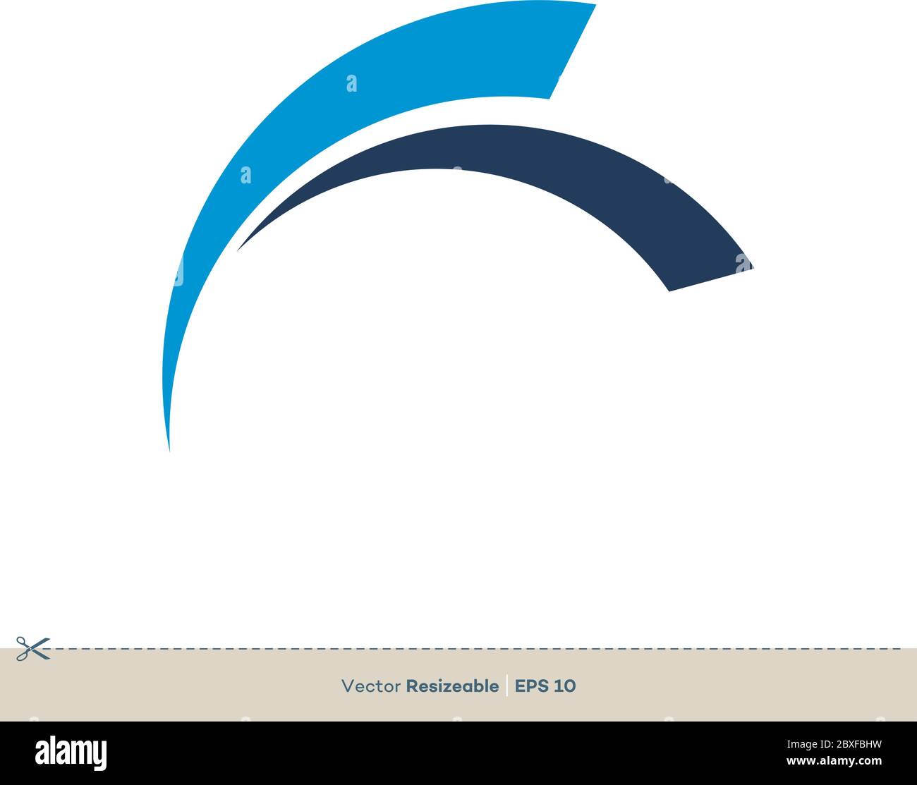 Logo Swoosh de la marque Vector logo Design Illustration. Vecteur EPS 10. Illustration de Vecteur