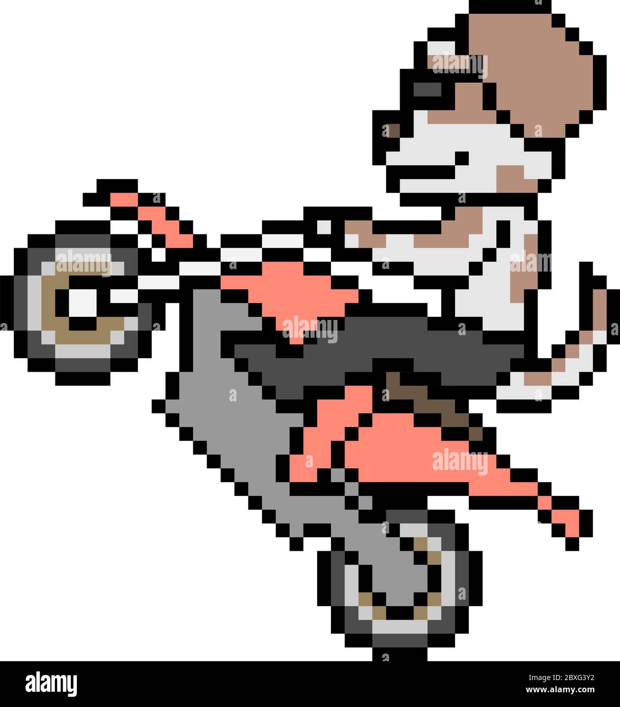 chien de moto vector pixel art Image Vectorielle Stock - Alamy