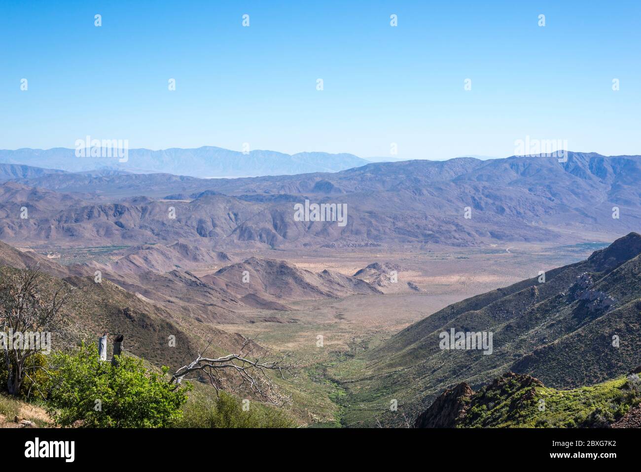 Paysage naturel depuis la vue de Storm Canyon. Mount Laguna, San Diego County, Californie, États-Unis. Banque D'Images