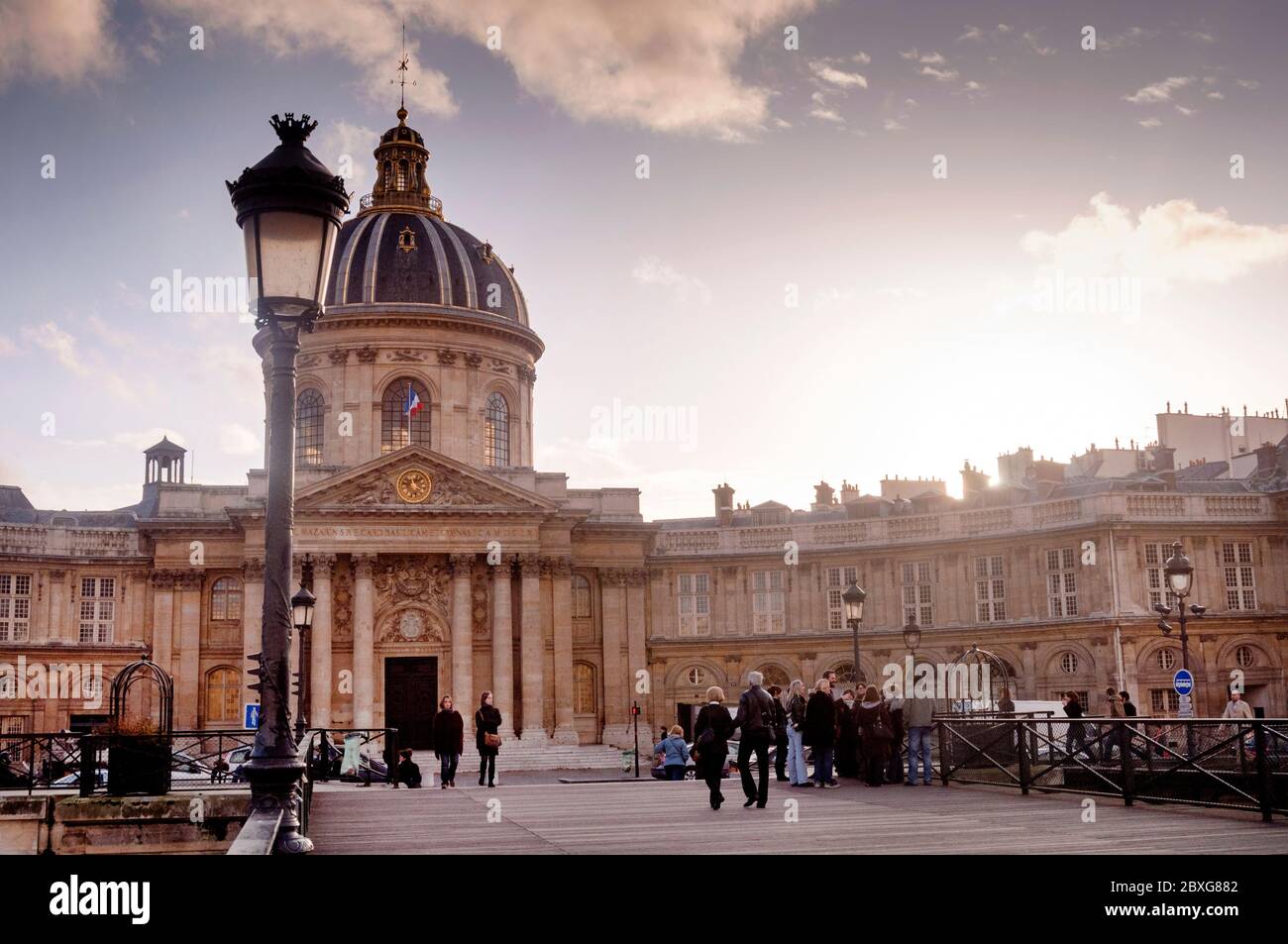 L'Institut de France est une société savante française, l'une des cinq académies, l'Académie française concerne la langue, Paris. Banque D'Images