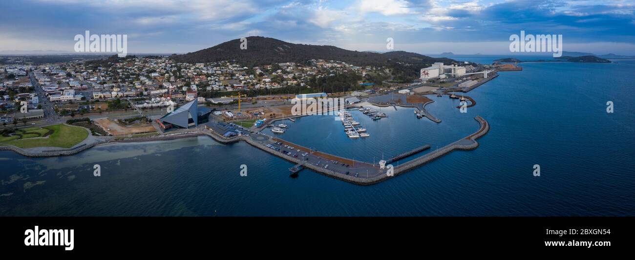 Albany Australie 10 novembre 2019 : vue aérienne de la ville d'Albany, un port maritime important et la plus ancienne colonie coloniale Banque D'Images