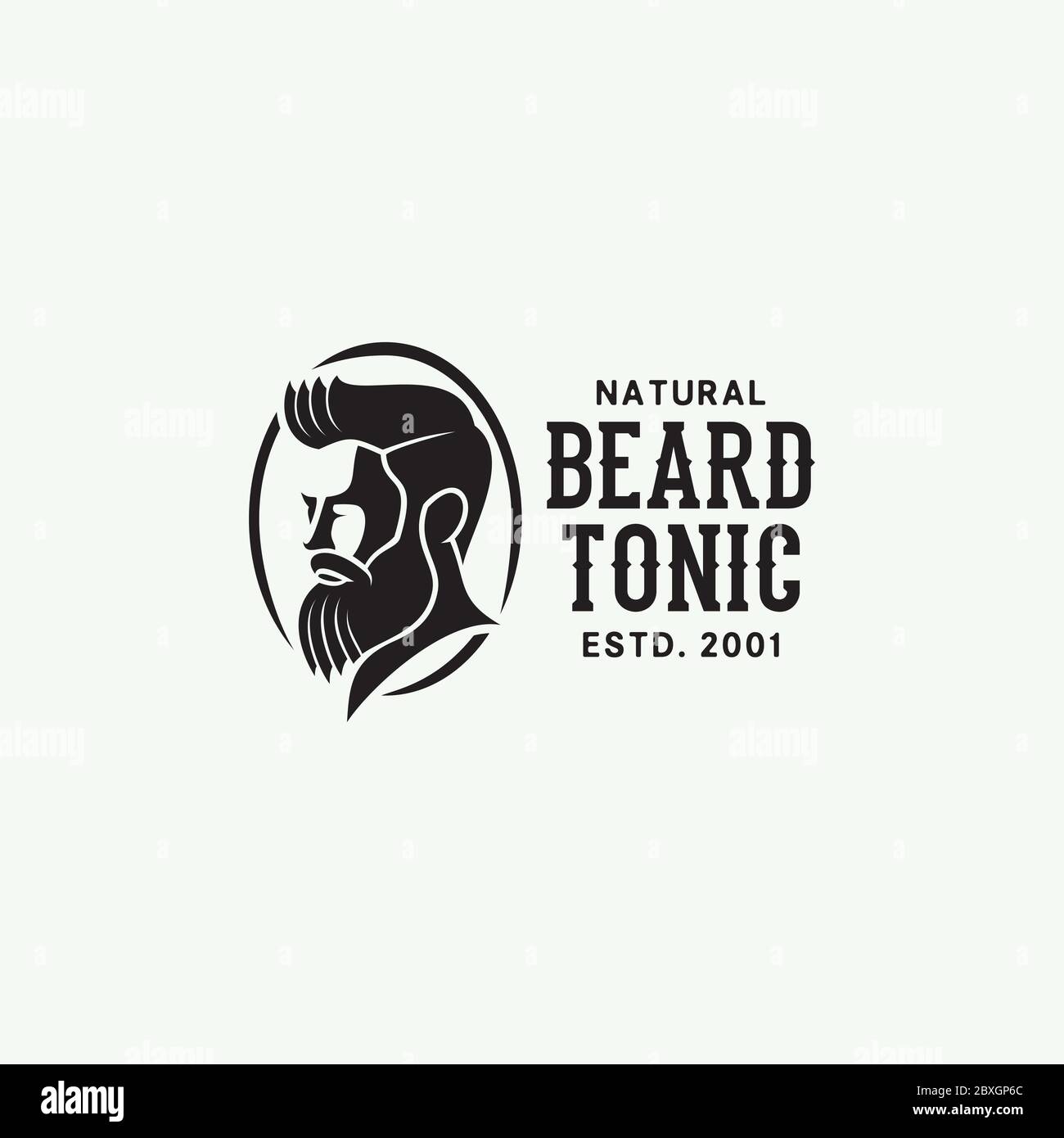 Logo Beard Oli Illustration de Vecteur